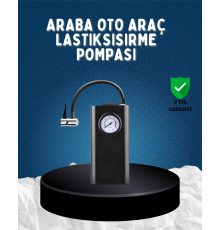 Elektrikli Hava Kompresörü Type-C USB Şarjlı Çok Fonksiyonlu Lastik Pompası