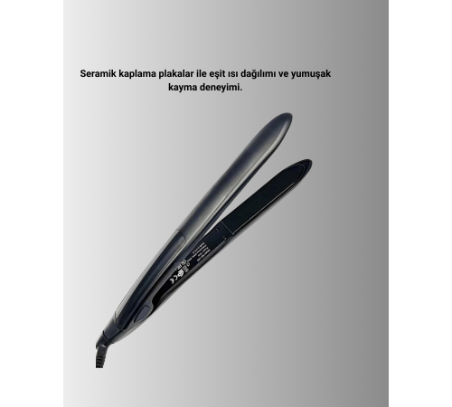A Kalite Orijinal 2025 Isı Ayarlı Titanyum Seramik Plakalı Profesyonel Saç Düzleştirici