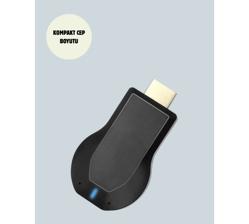 Kompakt HDMI Kablosuz Dongle – 1080p Görüntü ve Plug‑and‑Play Kurulum