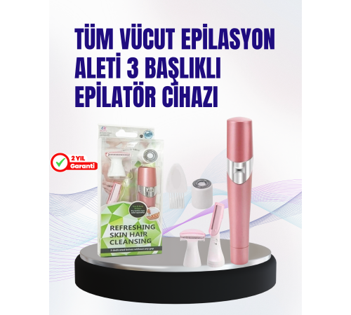 Ev Tipi Profesyonel Epilasyon Cihazı – Pembe