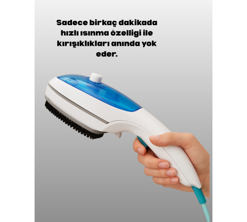 Pratik Buharlı Seyahat Ütüsü Kırışıklık Açıcı Pratik Buharlı Seyahat Ütüsü Kırışıklık Açıcı
