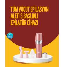 Acısız ve Hassas Tüy Temizleme Cihazı – 3 Başlıklı