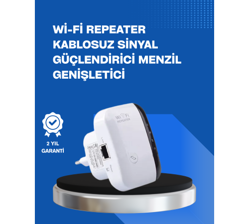 2.4GHz WiFi Tekrarlayıcı Router – WPS Destekli Kablosuz Ağ Genişletici