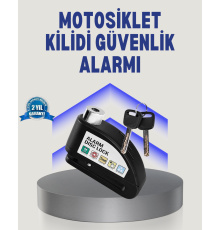 Disk Fren Kilidi Alarmlı Anti Hırsızlık Motosiklet Scooter Bisiklet