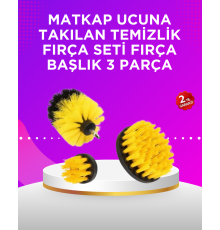 Matkap Ucu Temizlik Fırçası Seti Banyo Fayans Zemin İçin