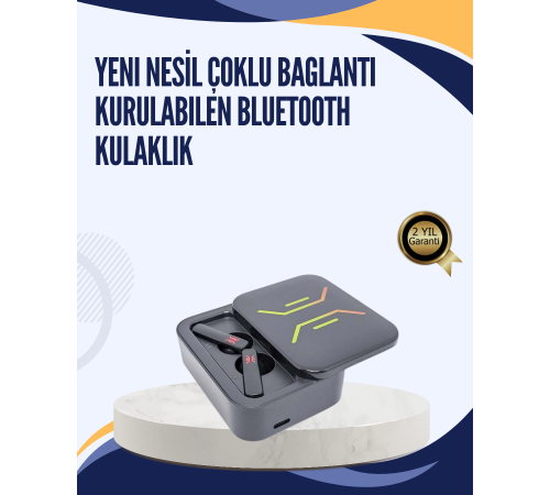 Bluetooth V5.0 TWS Kulaklık – 3 Saat Kesintisiz Kullanım