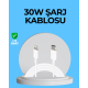 Dayanıklı TPE Lightning Kablo – 30W Hızlı Şarj ve Veri Transferi