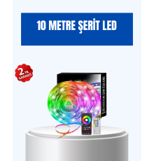 Sese Duyarlı 10M Smart Şerit Led IOS Android Kontrollü RGB Işık
