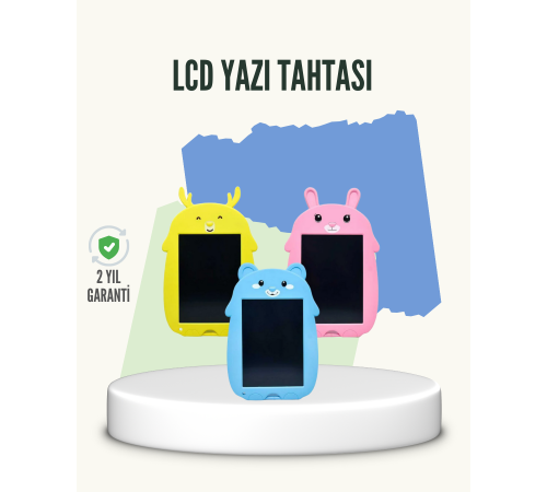 Çocuklar İçin LCD Yazı Tableti | Kilitli ve Göz Yormayan Ekran