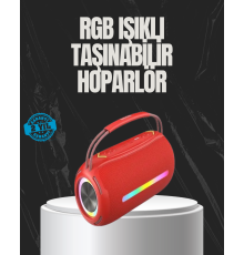 20W Güçlü Ses Çift Sürücülü RGB LED Işıklı Bluetooth 5.3 Hoparlör