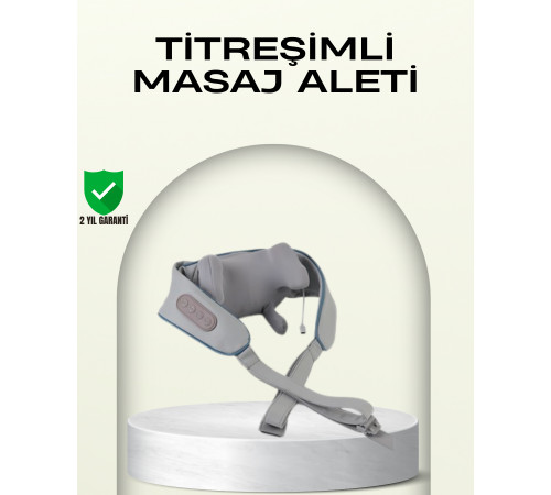 Taşınabilir Şarjlı Boyun Masaj Cihazı | Sessiz ve Güçlü Motor