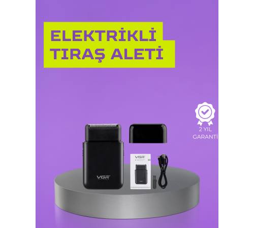 Kart Tasarımlı Şarjlı Tıraş Makinesi | 2 Başlıklı Hassas Kesim