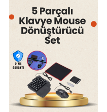 Bluetooth 5.3 Mobil Oyun Klavye Mouse Seti | FPS ve Battle Royale İçin