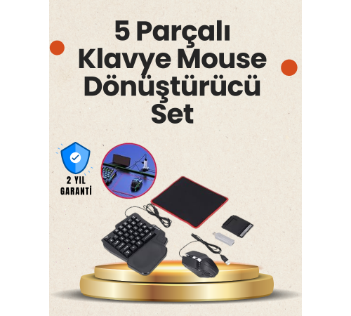 Bluetooth 5.3 Mobil Oyun Klavye Mouse Seti | FPS ve Battle Royale İçin
