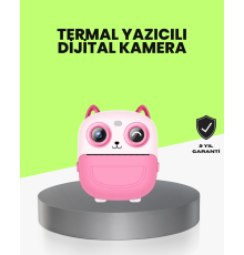 Termal Baskı Özellikli Çocuk Kamerası 1080P Video Destekli