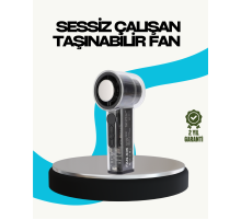 Sessiz Çalışan Taşınabilir Fan | USB Şarjlı ve Kompakt Tasarım