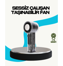 Sessiz Çalışan Taşınabilir Fan | USB Şarjlı ve Kompakt Tasarım