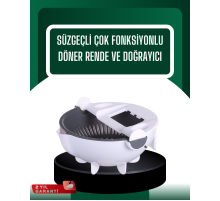 Çok Amaçlı Hazneli Sebze Rende Doğrayıcı ve Soyucu