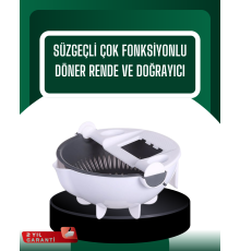 Çok Amaçlı Hazneli Sebze Rende Doğrayıcı ve Soyucu