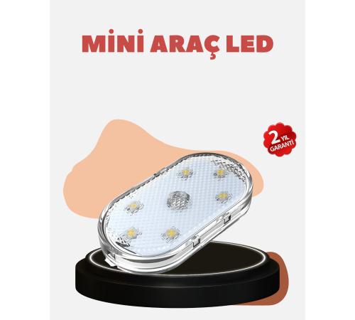 USB Şarjlı Kablosuz Manyetik Montajlı Mini LED Işık