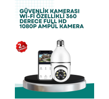 360° Panoramik Görüntüleme Sunan Ampul Tipi Güvenlik Kamerası