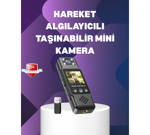 180° Dönebilen Lensli 1080P Mini Kamera