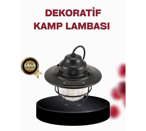 Su Geçirmez Taşınabilir Çadır Gece Lambası