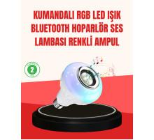 Akıllı LED Ampul – E27 Uyumlu ve Müzik Çalarlı Tasarım