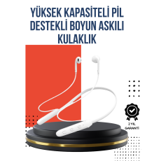 Uzun Süre Dayanıklı Manyetik Başlıklı Bluetooth Kulaklık