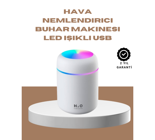 USB Girişli Taşınabilir Mini Nemlendirici 300ml Su Hazneli
