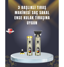 Sıfır Boşluk T Bıçaklı Erkek Bakım Seti – Çok Başlıklı