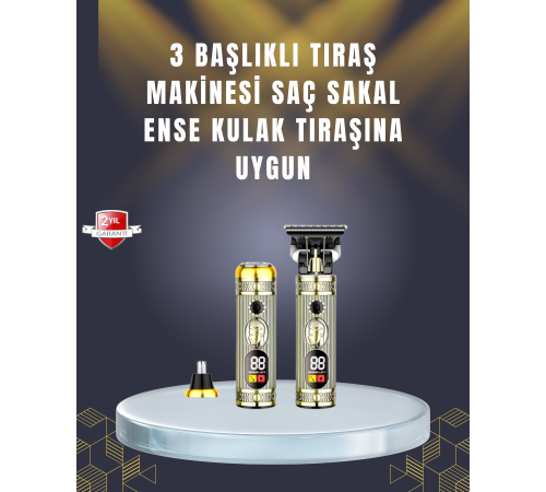 Sıfır Boşluk T Bıçaklı Erkek Bakım Seti – Çok Başlıklı