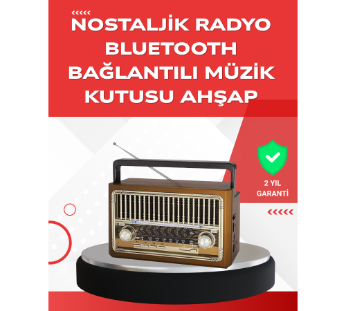 USB ve Hafıza Kart Girişli Radyo Hoparlör