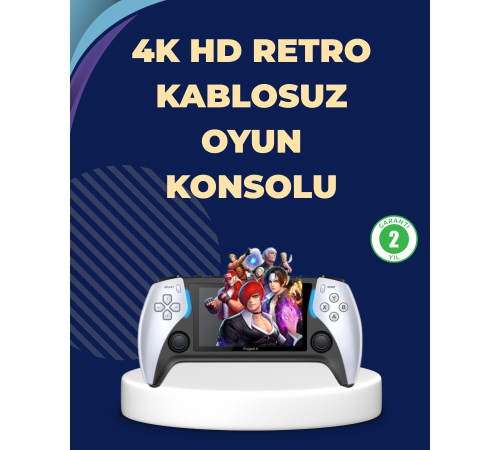 Kompakt ve Hafif Retro Oyun Konsolu 1000 Klasik Oyun Dahil