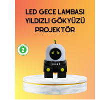 Taşınabilir Lityum Bataryalı Led Gece Lambası ve Projektör