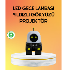 Taşınabilir Lityum Bataryalı Led Gece Lambası ve Projektör