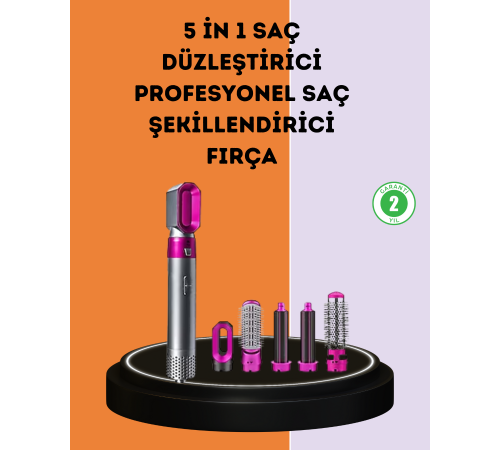 Çok Fonksiyonlu Saç Kurutma ve Şekillendirme Makinesi 5 Başlık