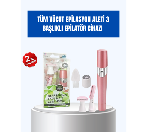 Pürüzsüz Cilt İçin Çok Fonksiyonlu Epilasyon Aleti