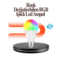 Renk Değiştiren RGB LED Ampul 16 Renk Uzaktan Kumandalı 2025 Model