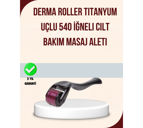 Titanyum Mikro İğneli Dermaroller 1 mm Kırışıklık ve Leke Karşıtı