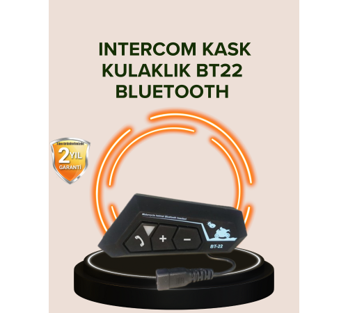 Bluetooth 5.0 Motosiklet Kask Kulaklık Eller Serbest ve Müzik Özellikli