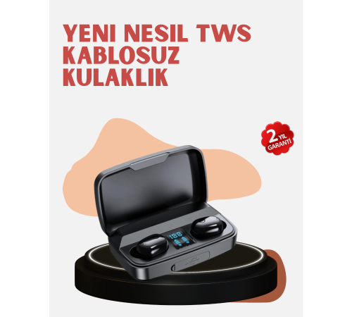 Yüksek Kapasiteli A10s TWS Kablosuz Kulaklık Dokunmatik Kontrol