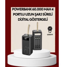 4 Çıkışlı Hızlı Şarj Destekli Powerbank