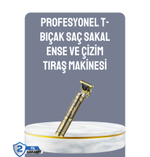 LCD Ekranlı Şarjlı Tıraş Makinesi Erkek Saç Sakal Kesme