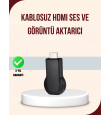 HDMI Kablosuz Ekran Alıcısı – iOS, Android, Mac, PC Uyumluluğu