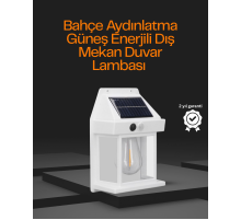 1800 mAh Pilli Solar Duvar Aydınlatma