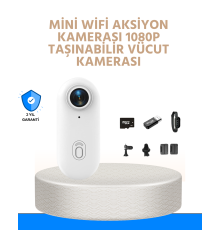 Suya ve Darbeye Dayanıklı Kompakt Spor Kamera 1080P
