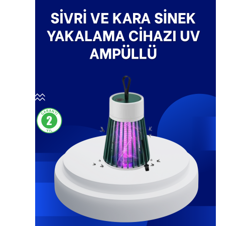 2’si 1 Arada LED Işıklı Elektrikli Böcek Öldürücü