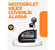 Alarm Sensörlü Disk Kilidi Motosiklet Scooter Bisiklet Güvenlik