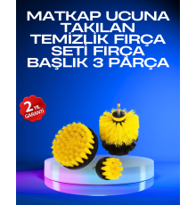 Profesyonel Matkap Ucu Temizlik Fırçası 3’lü Set